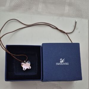 Swarovski Butterfly Necklace with Pink Crystal